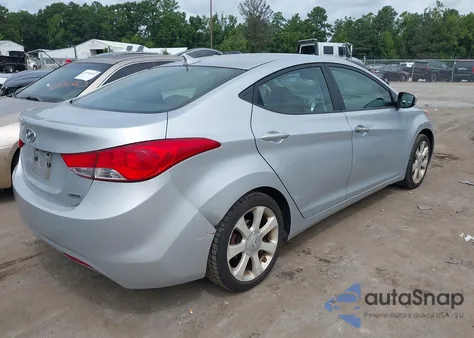 2012 Hyundai Elantra Limited z USA, uszkodzony, nr VIN 5NPDH4AE2CH093493